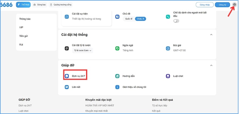 quên mật khẩu Tìm đến trang liên hệ CSKH để được hướng dẫn lấy lại mật khẩu